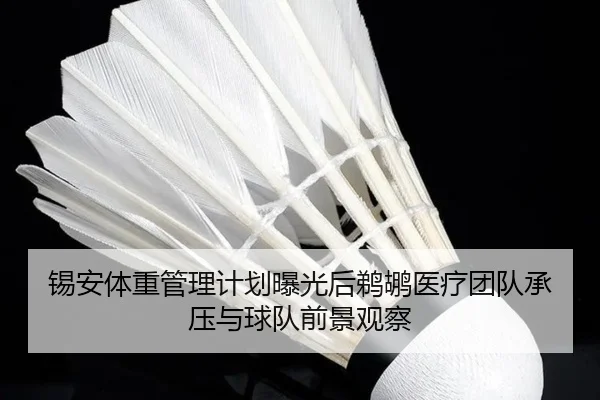 锡安体重管理计划曝光后鹈鹕医疗团队承压与球队前景观察